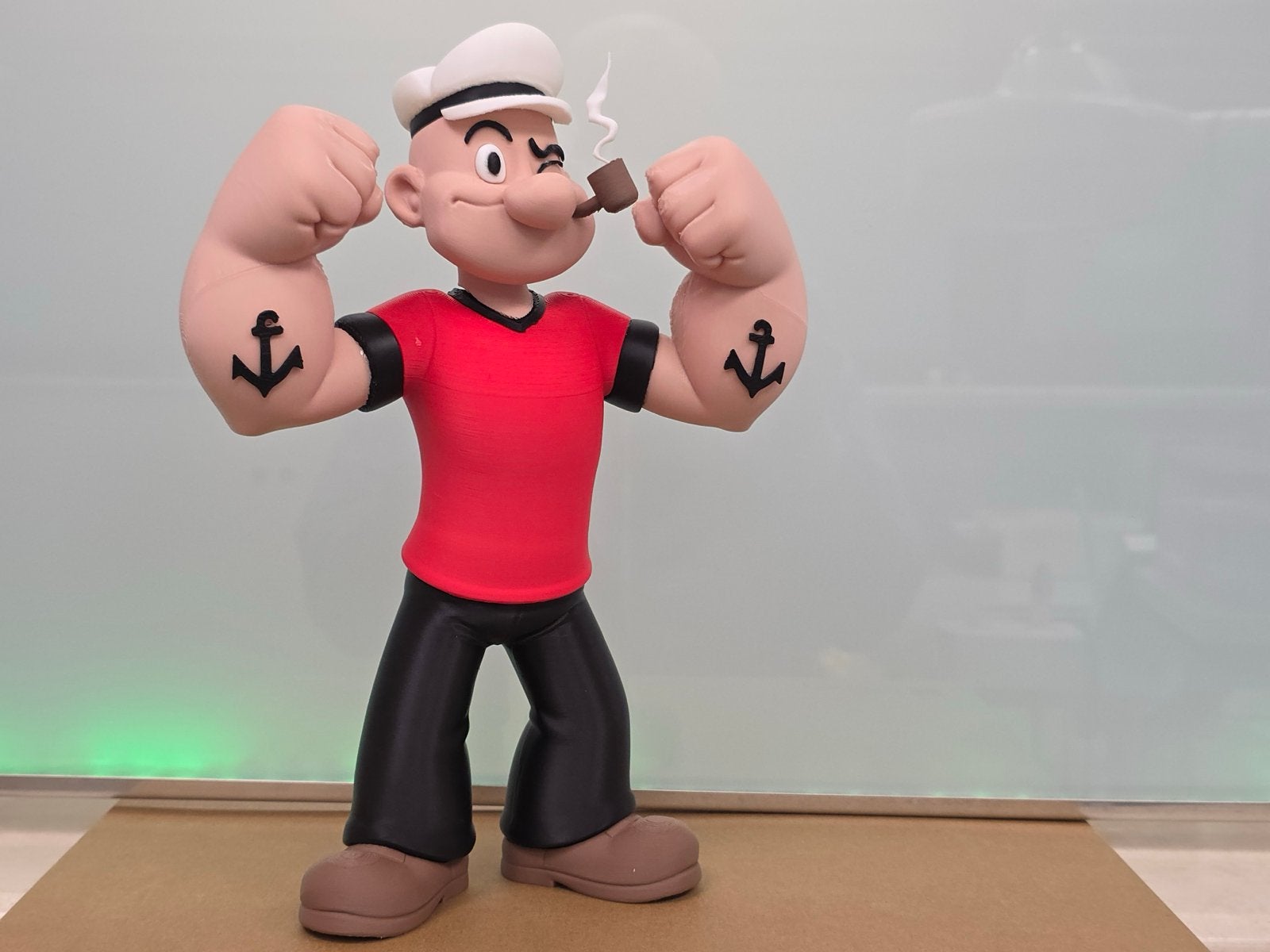 Popeye de Zeeman beeldje - Vintage Cartoon Figuur 3d, Verzamelen, Ophalen of Verzenden, Nieuw