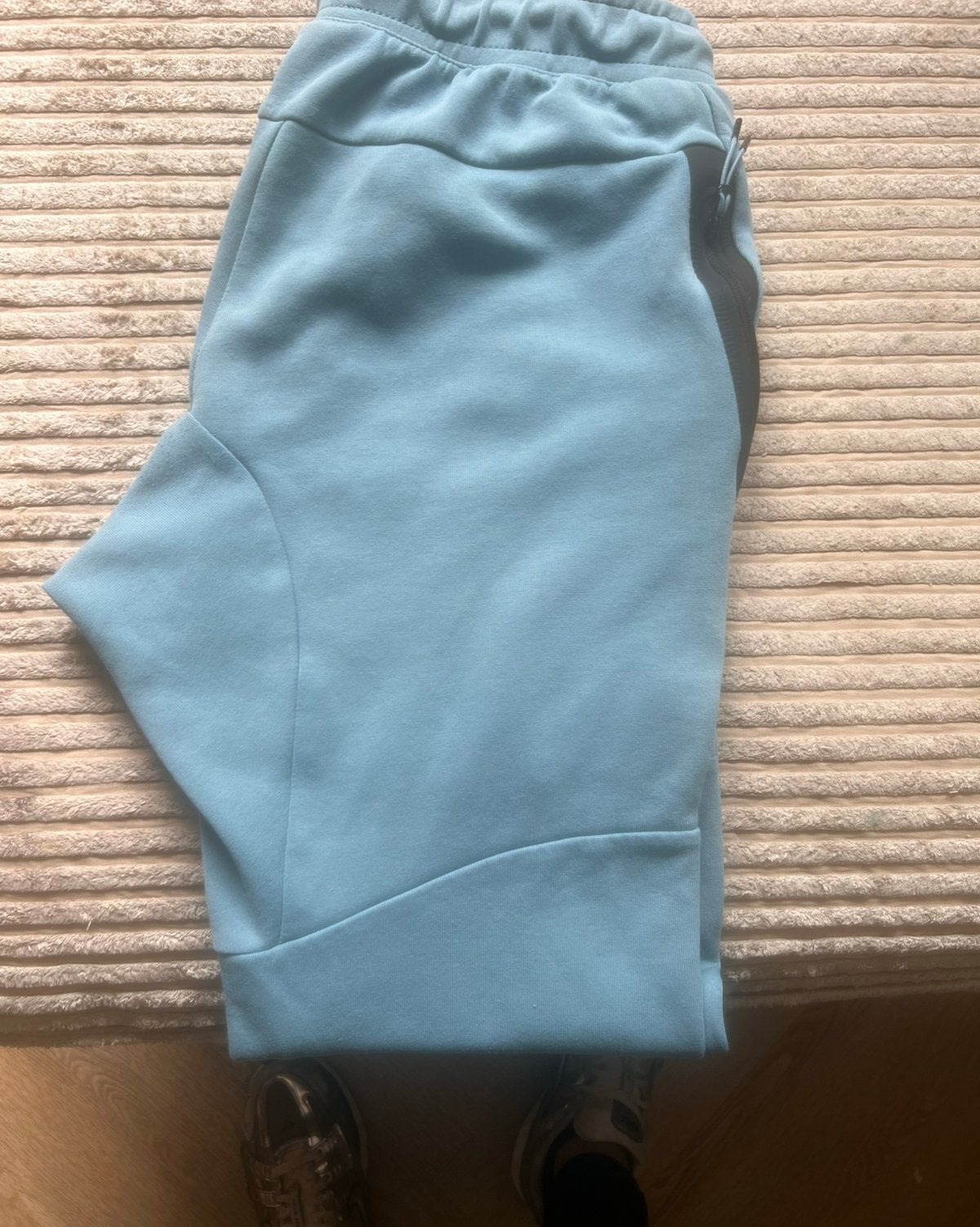 Nike Tech Fleece Joggingbroek - Lichtblauw maat S, Kleding | Heren, Sportkleding, Ophalen of Verzenden, Zo goed als nieuw, Maat 48/50 (M)