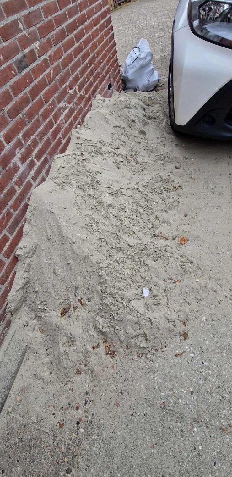 Gratis zand af te halen, Tuin en Terras, Ophalen, Gebruikt, Ophoogzand