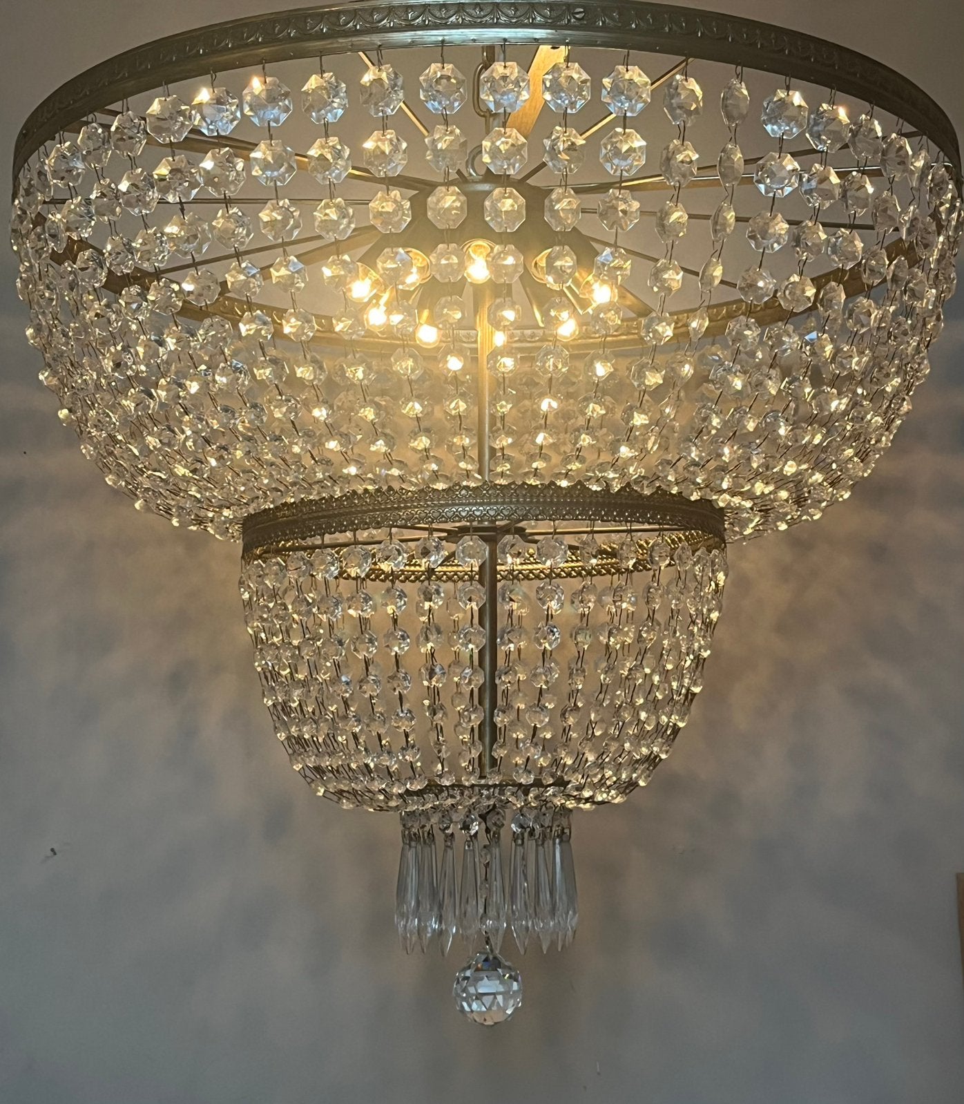 XXL Design Cristalstrass kristallen kroonluchter hanglamp, Vintage, Vintage, Vintage, Ophalen of Verzenden