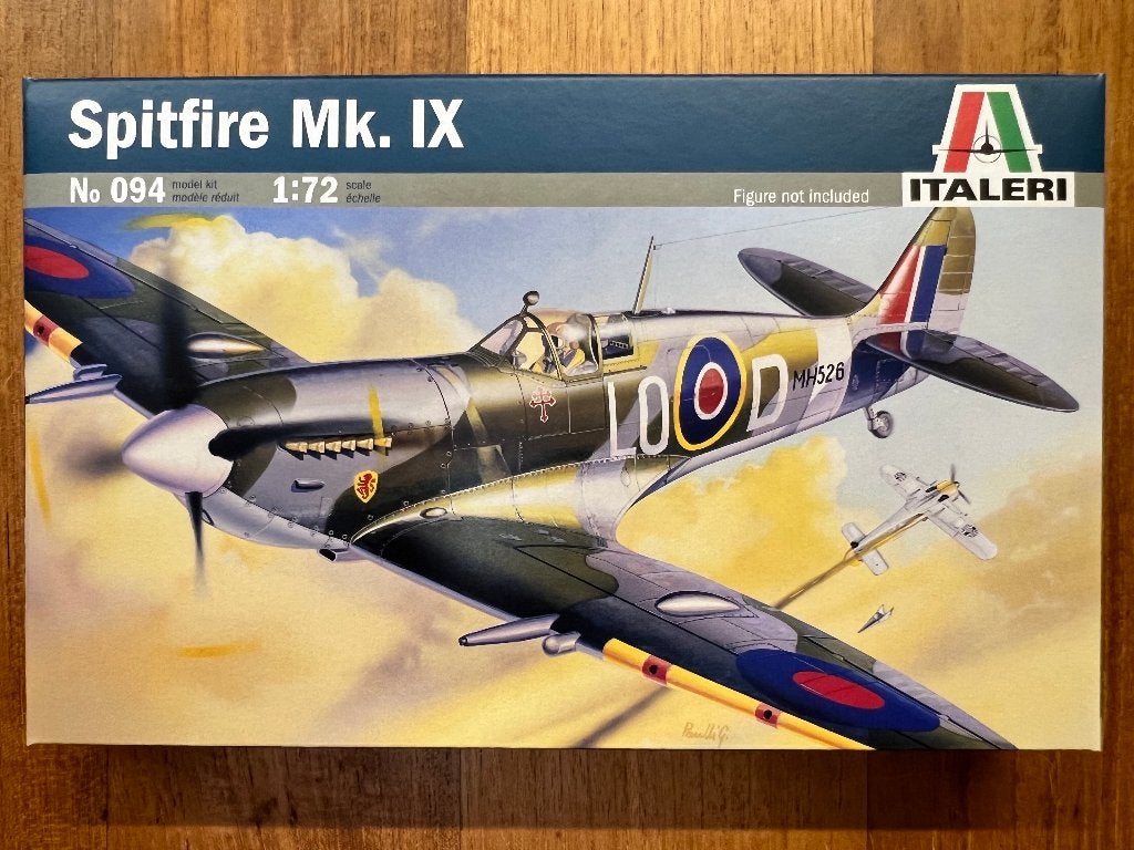 Italeri Spitfire Mk. IX 1:72 - 0094, 1:72 tot 1:144, Italeri, Nieuw, Ophalen of Verzenden