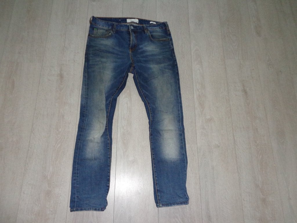 blauwe herenspijkerbroek van Scotch & Soda, maat 31/34, Kleding | Heren, Spijkerbroeken en Jeans, Ophalen of Verzenden, Gedragen