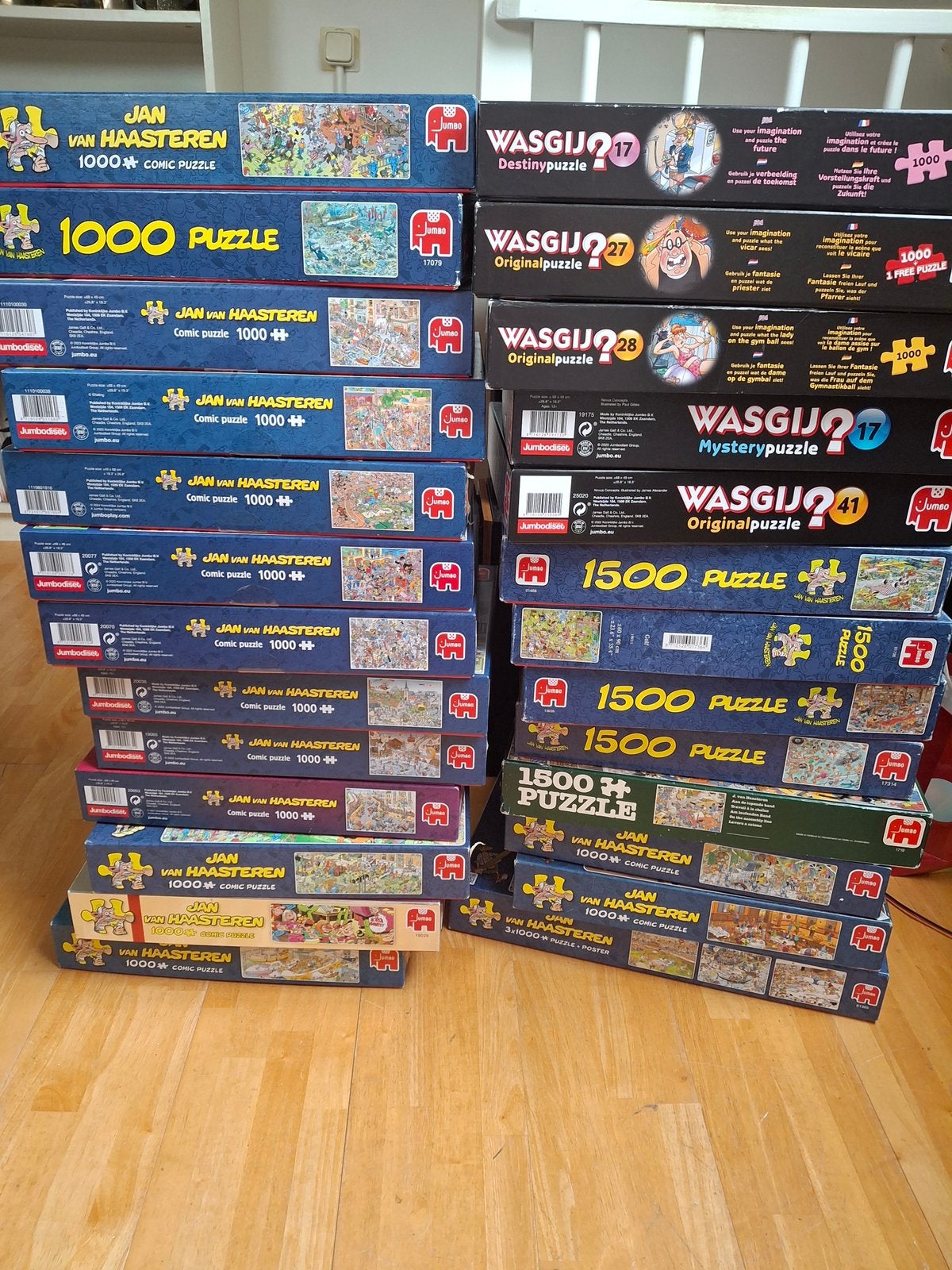 Jan van Haasteren 1000 stuks 7,50 euro, Ophalen of Verzenden, 500 t/m 1500 stukjes, Gebruikt, Legpuzzel