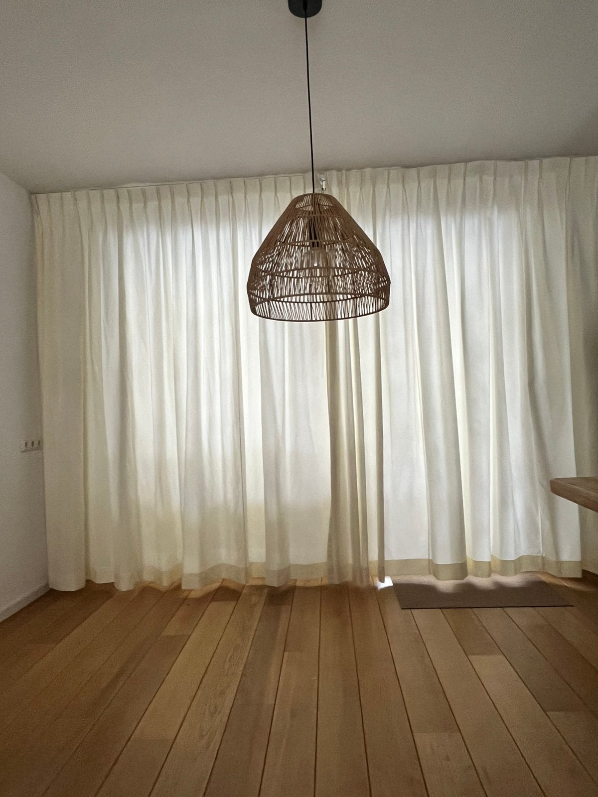 Overgordijnen 4 stuks, Huis en Inrichting, Ophalen, Gebruikt, Crème, Gordijn