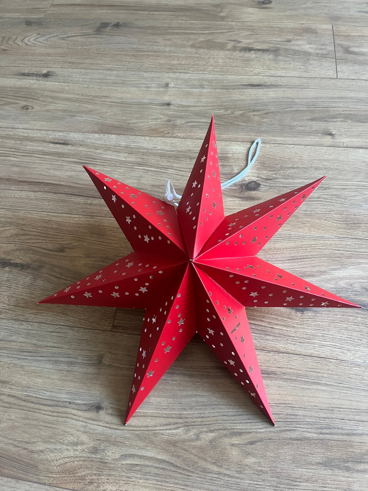 Gratis rode kerstster van papier (zonder lampje), Diversen, Ophalen, Gebruikt