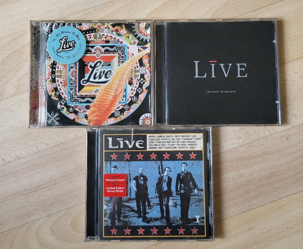 3 cd's van LIVE zie foto, Cd's en Dvd's, Cd's | Rock, Verzenden, Zo goed als nieuw, Overige genres