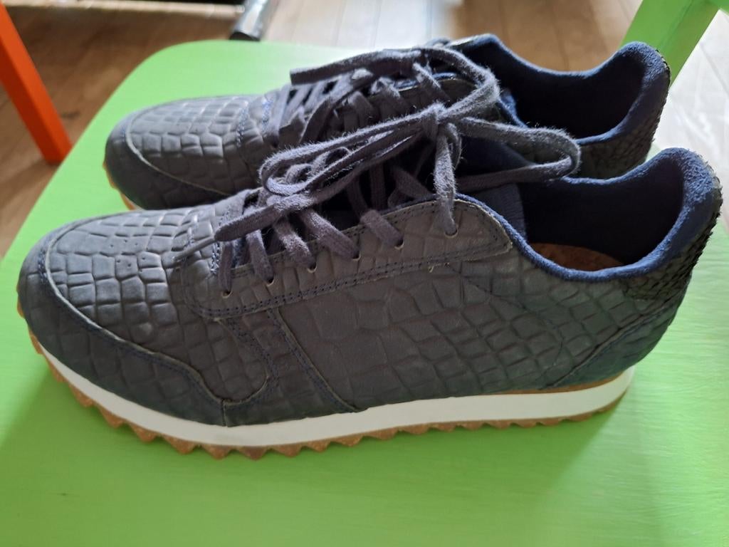 Woden sneakers schoenen donkerblauw maat 39, Ophalen of Verzenden, Zo goed als nieuw, Overige typen, Overige merken