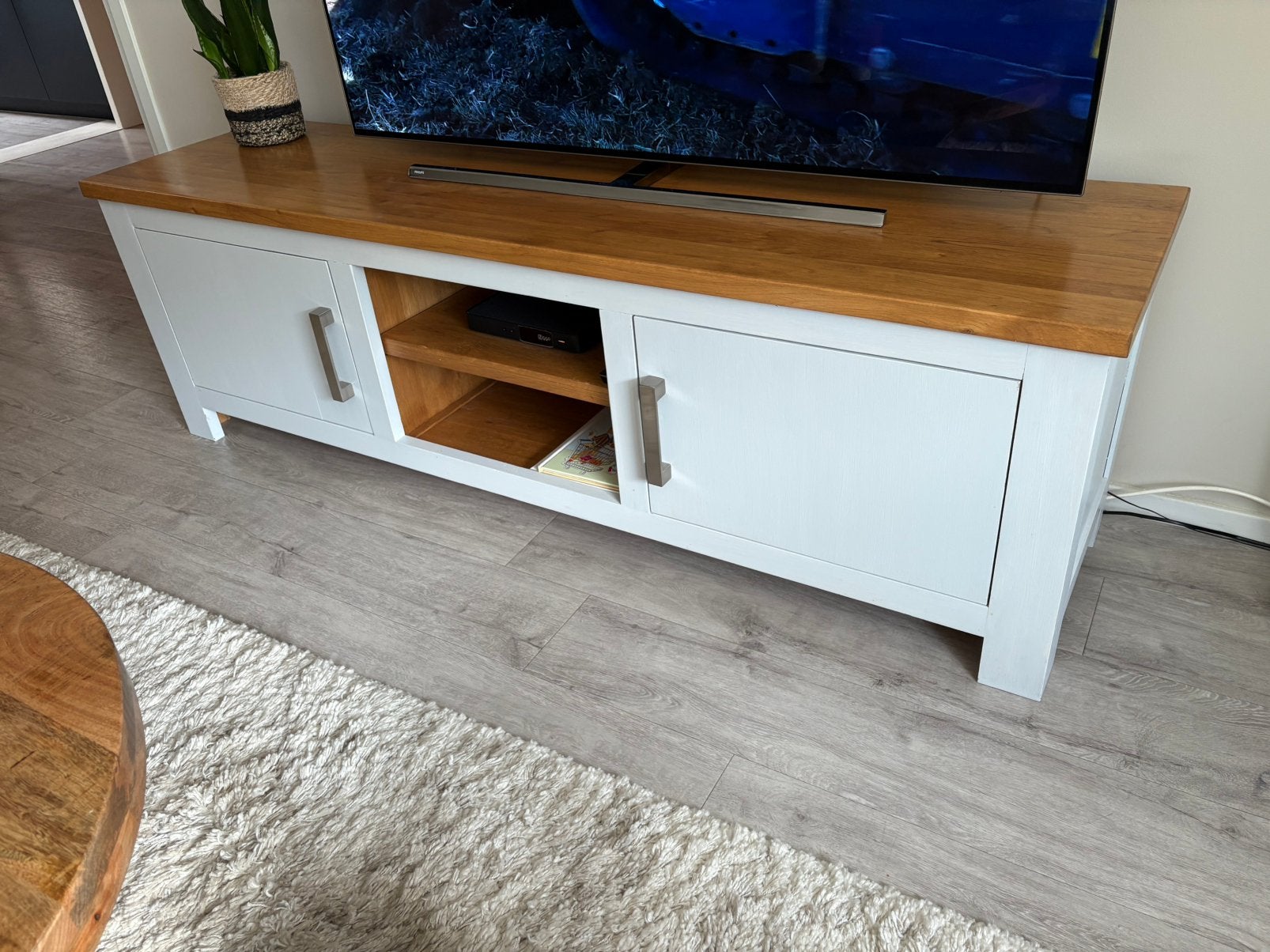 Tv meubel 173 breed 45 diep, Ophalen, Gebruikt, 150 tot 200 cm, Minder dan 100 cm