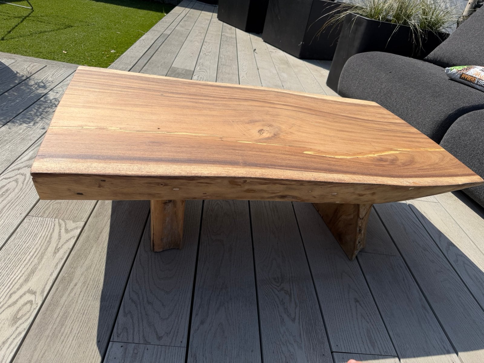 Mango houten tafel. Outdoor Ibiza, Ophalen of Verzenden, Zo goed als nieuw, Rechthoekig, Hout
