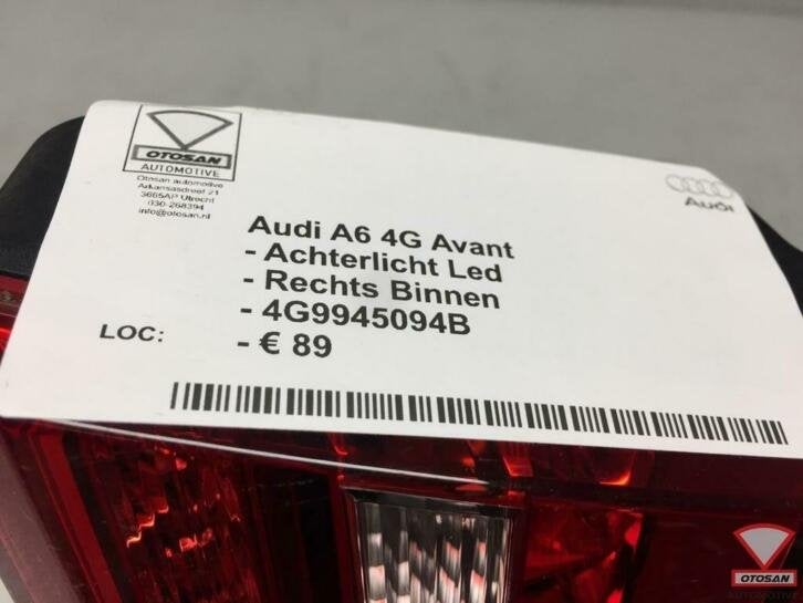 audi a6 4g avant achterlicht led rechts binnen 4g9945094b, Gebruikt, AUDI AG, Auto-Union-Strasse 1
85045  Ingolstadt, DE, Kundenbetreuung@audi.de