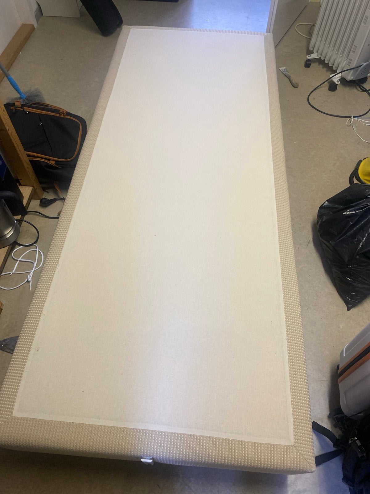 Boxspring bed 2x - Comfortabel en Ruim, Gebruikt, 90 cm, Beige, Tweepersoons