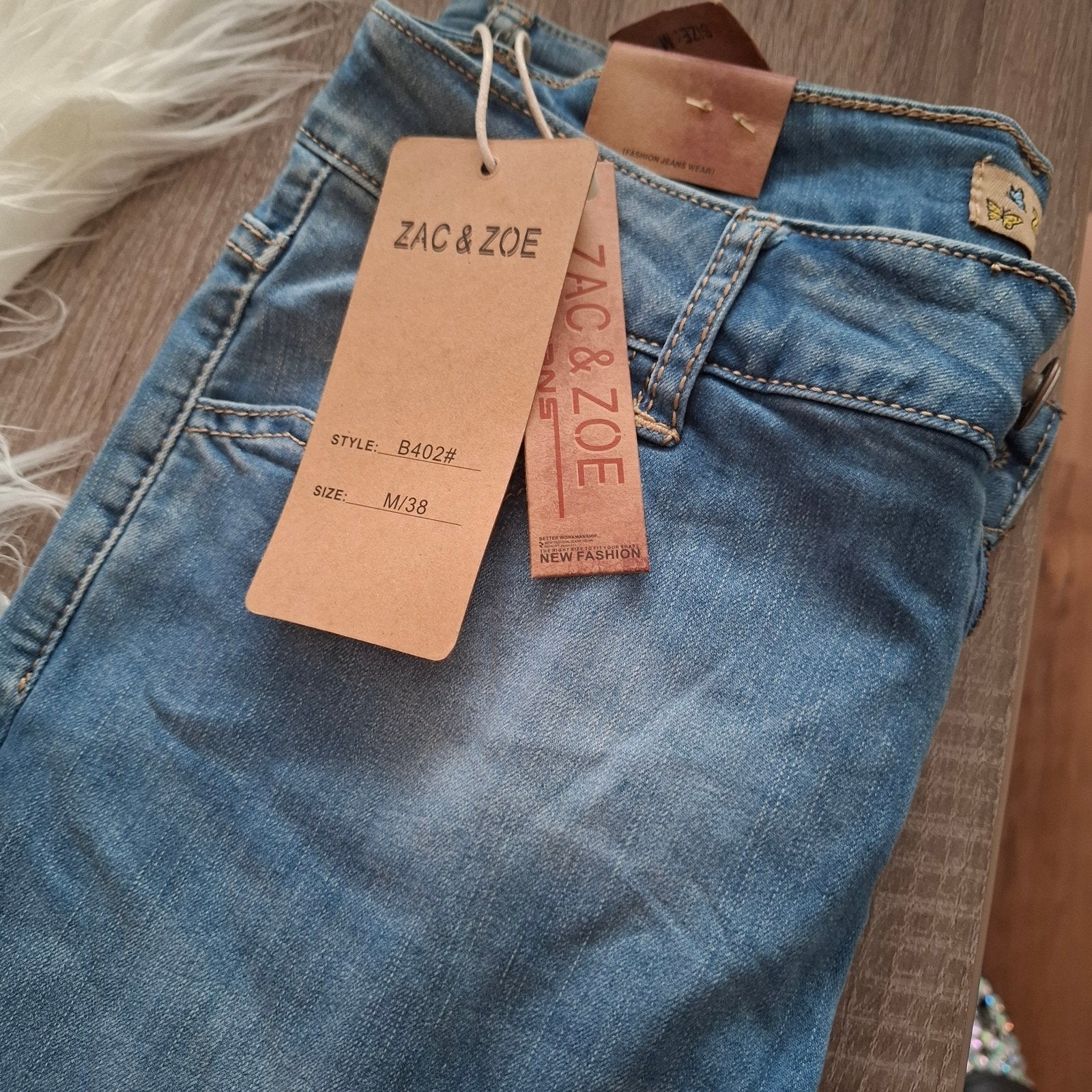 Nieuwe Zac & Zoe driekwart spijkerbroek maat 36 (S), Kleding | Dames, Zac & Zoe, Blauw, Nieuw, Ophalen of Verzenden