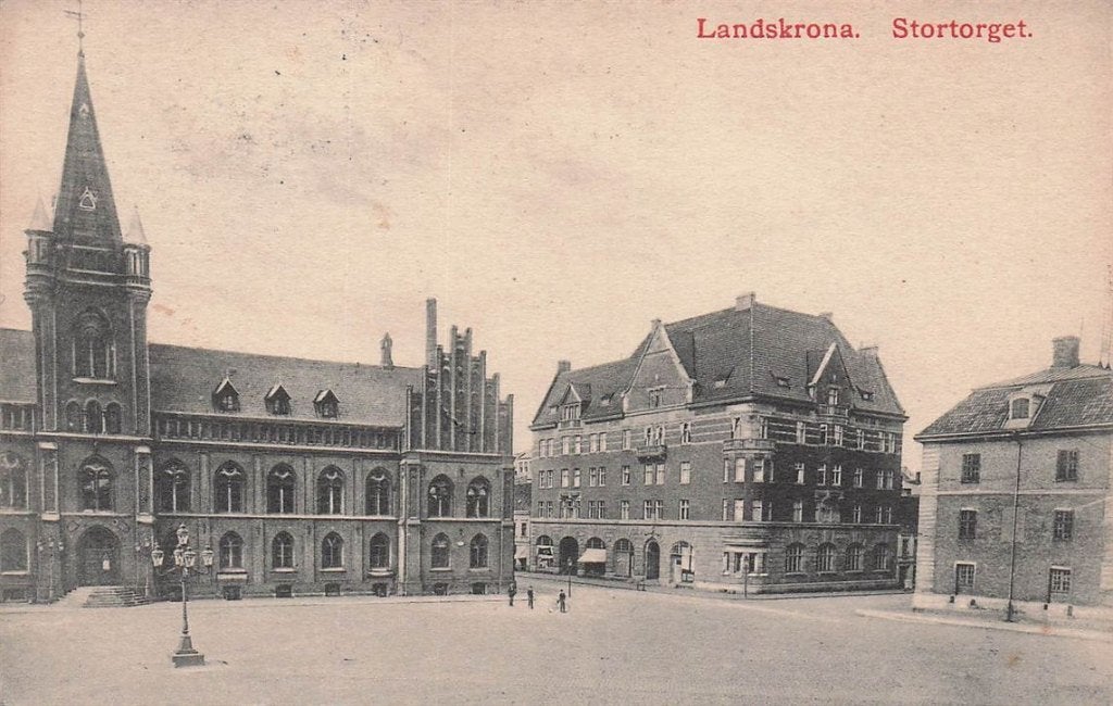 702-469-009 Landskrona Stortorget, Verzenden, Voor 1920, Overig Europa