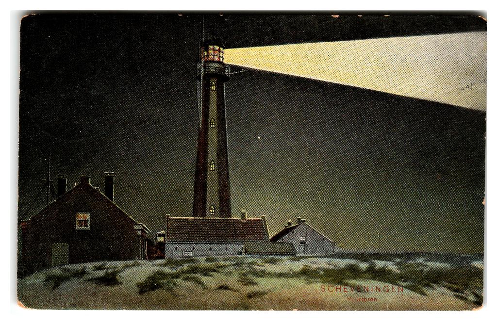 Scheveningen, Vuurtoren, Verzenden, Voor 1920, Gelopen, Zuid-Holland
