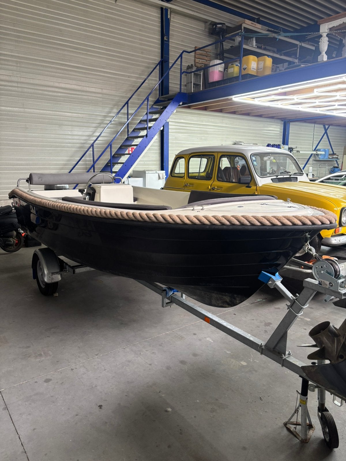 Boot Sloep Naute 455 + Trailer Honda Motor Goed Onderhouden, Watersport en Boten, Accessoires en Onderhoud, Ophalen, Motor en Techniek