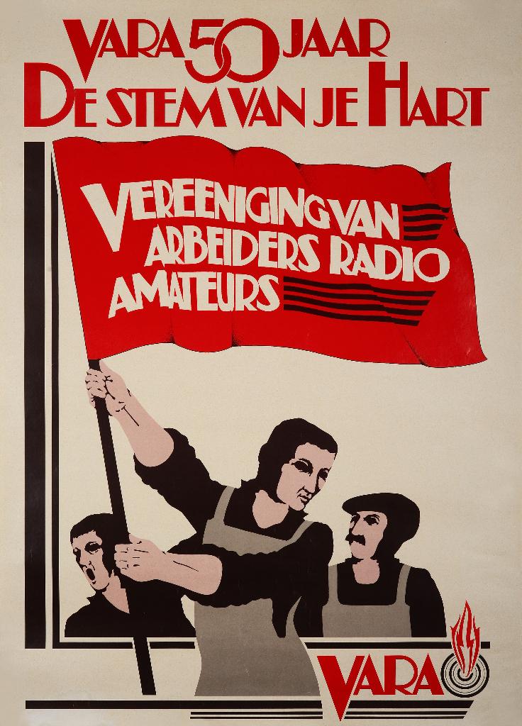Affiche - Vara 50 jaar de stem van je Hart - 1975 -, Ophalen of Verzenden