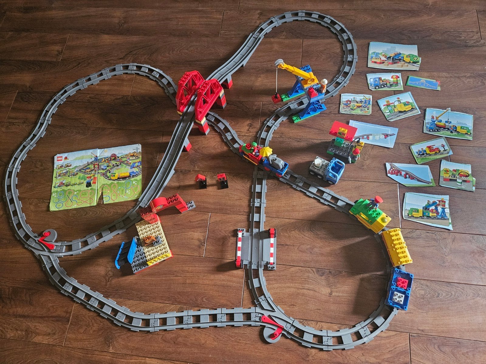 Lego Duplo Treinset 5609, 5606, 3774, 3776 en extra rails, Compleet, Gebruikt, Overige thema's, Ophalen of Verzenden