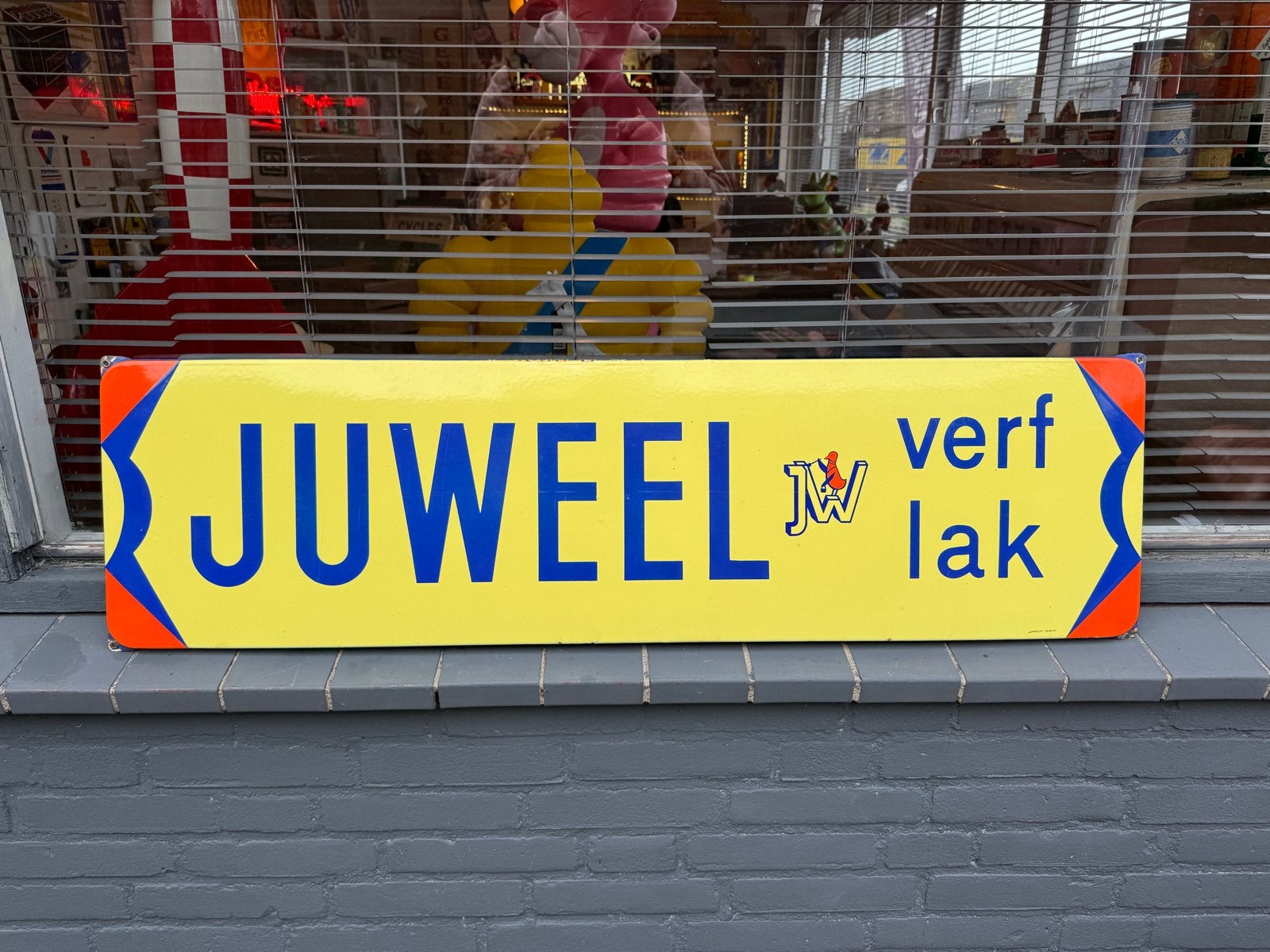 Juweel Verf Lak Emaille Reclamebord - Vintage, Ophalen
