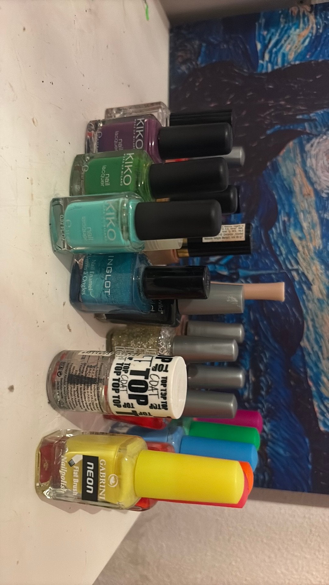 Nagellak diverse kleuren (23x), Ophalen of Verzenden, Zo goed als nieuw, Overige kleuren, Handen en Nagels