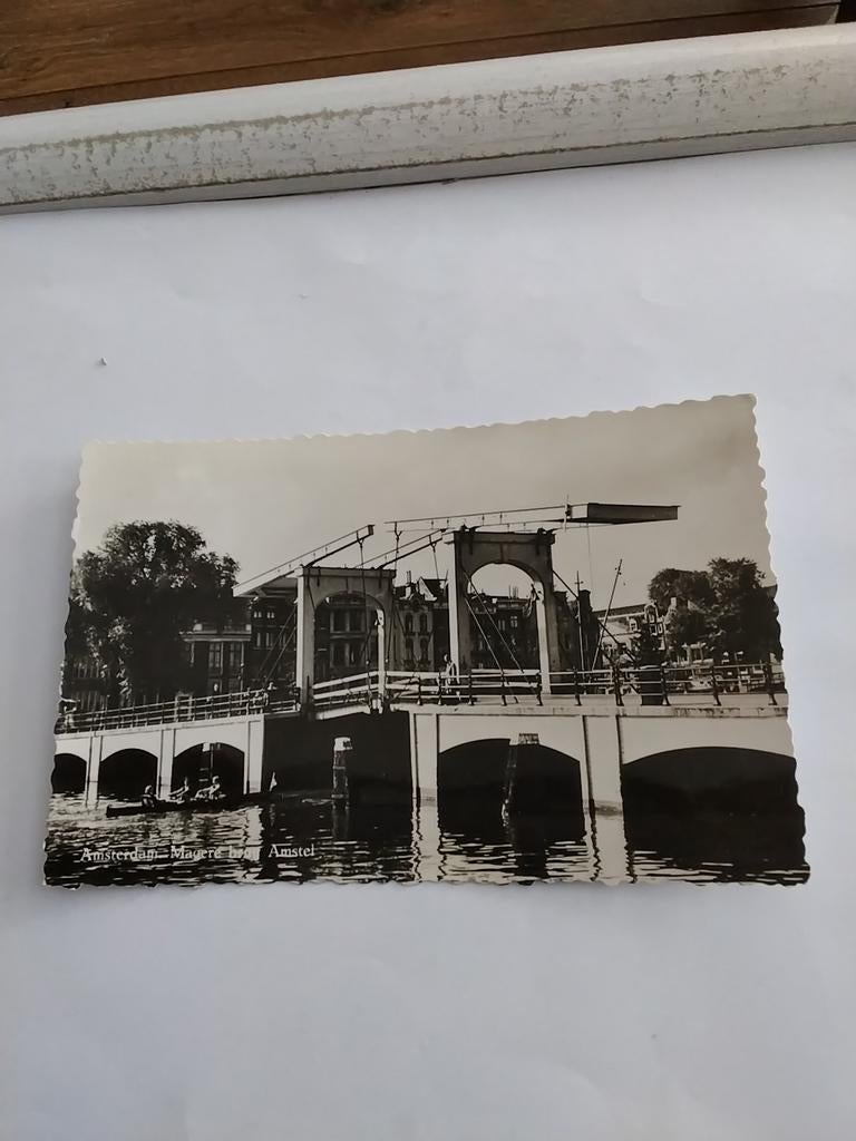 AMSTERDAM  MAGERE BRUG AMSTEL 1959, Ophalen of Verzenden, 1940 tot 1960, Noord-Holland