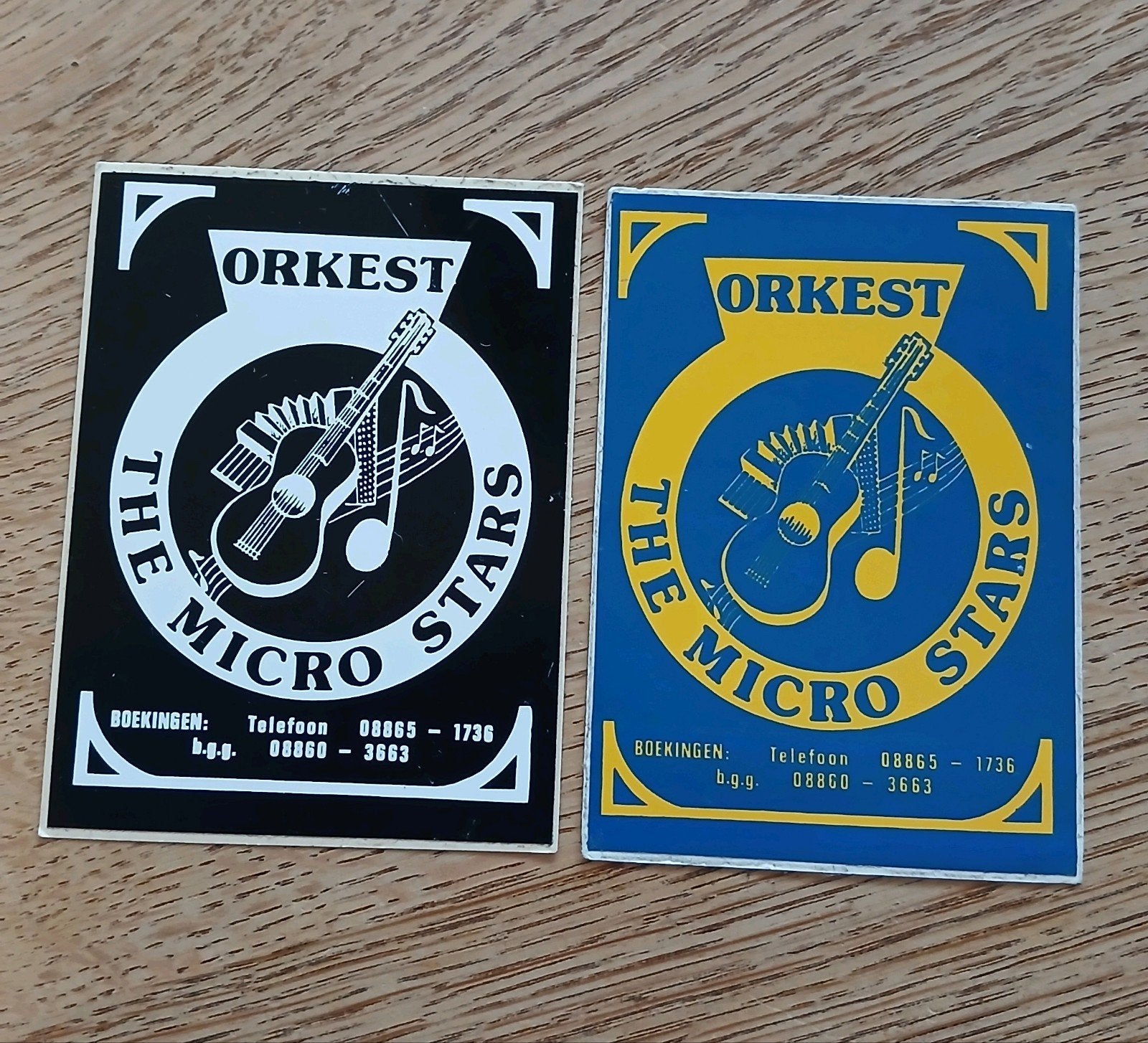 Sticker amusementsorkest The Micro Stars, ZEELAND Br. 08865-, Ophalen of Verzenden