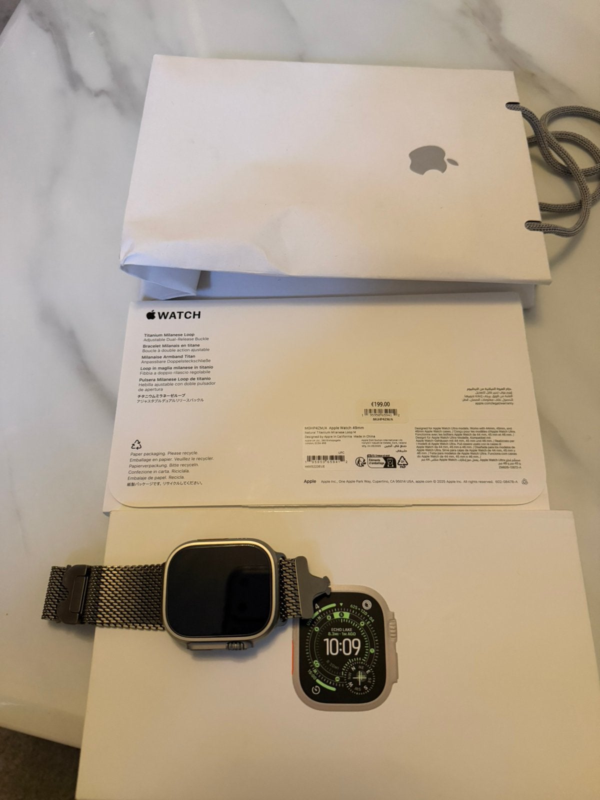 Apple Watch Ultra 3 Gloednieuwe staat, Sieraden, Tassen en Uiterlijk, Ophalen of Verzenden, Zo goed als nieuw, IOS