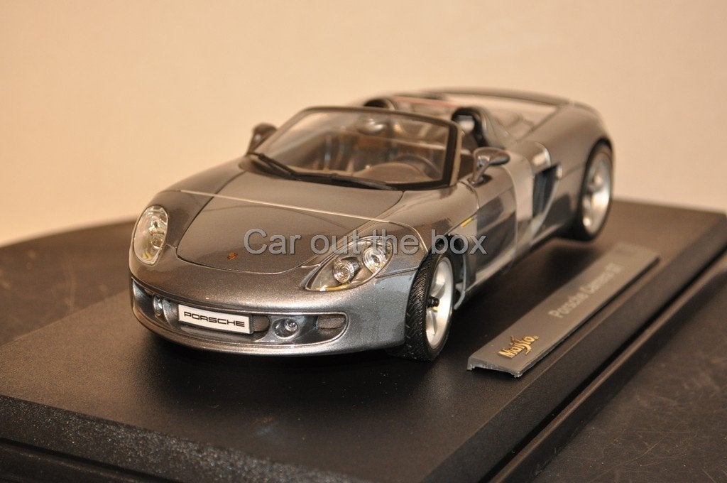 Porsche Carrera GT grijs 1:18 Maisto, Ophalen of Verzenden, Nieuw, Auto, Maisto