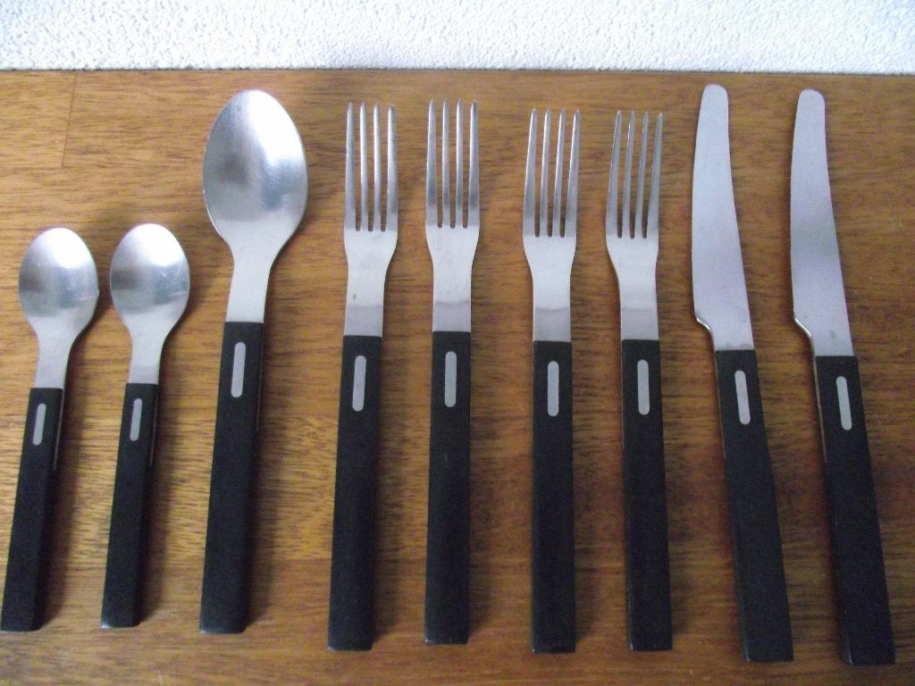 9 stuks vintage RVS Ikea Sigill bestek Olle Gyllang 1990 p s, Ophalen of Verzenden