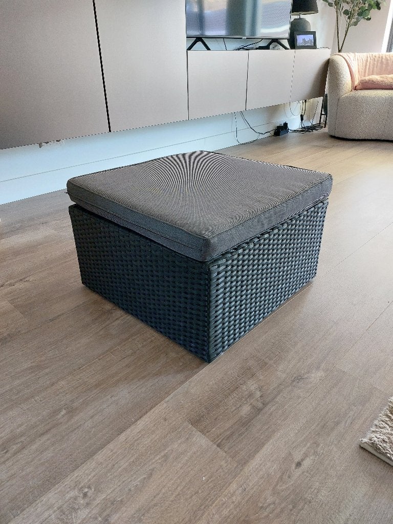 Lounge hockers, Tuin en Terras, Tuinsets en Loungesets, Zo goed als nieuw, Loungeset, Wicker, Bijzettafel