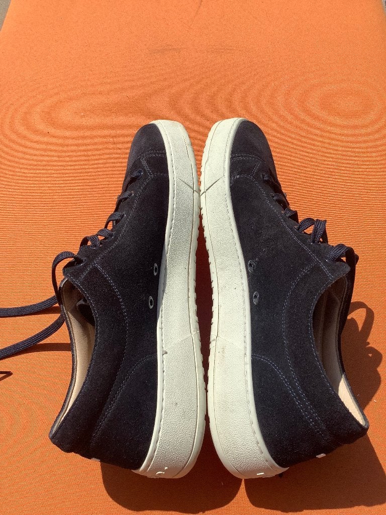 ETQ blauwe suède sneakers maat 46, ETQ, Blauw, Ophalen of Verzenden, Sneakers of Gympen