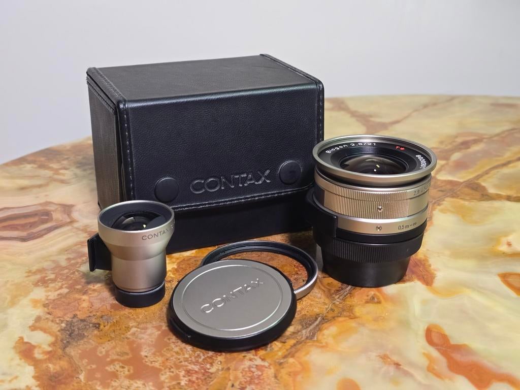 Contax G1 / G2 lenzen: 21mm, 35-70mm, Ophalen of Verzenden, Zo goed als nieuw, Telelens