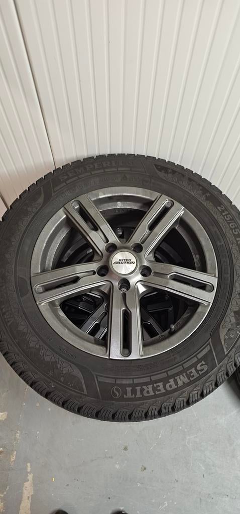 Semperit Van-Grip 3 - 4x winterbanden op lichtmetalen velgen, Auto-onderdelen, Banden en Velgen, Ophalen, 16 inch, Banden en Velgen