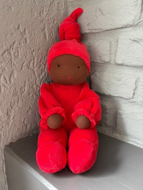Zonnekind Knuffelpop 2DBR / 30cm / Antroposofische pop, Verzenden, Nieuw, Overige typen