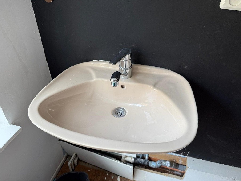 Wastafel met Grohe Kraan, Doe-het-zelf en Verbouw, Ophalen, Gebruikt, Wastafel