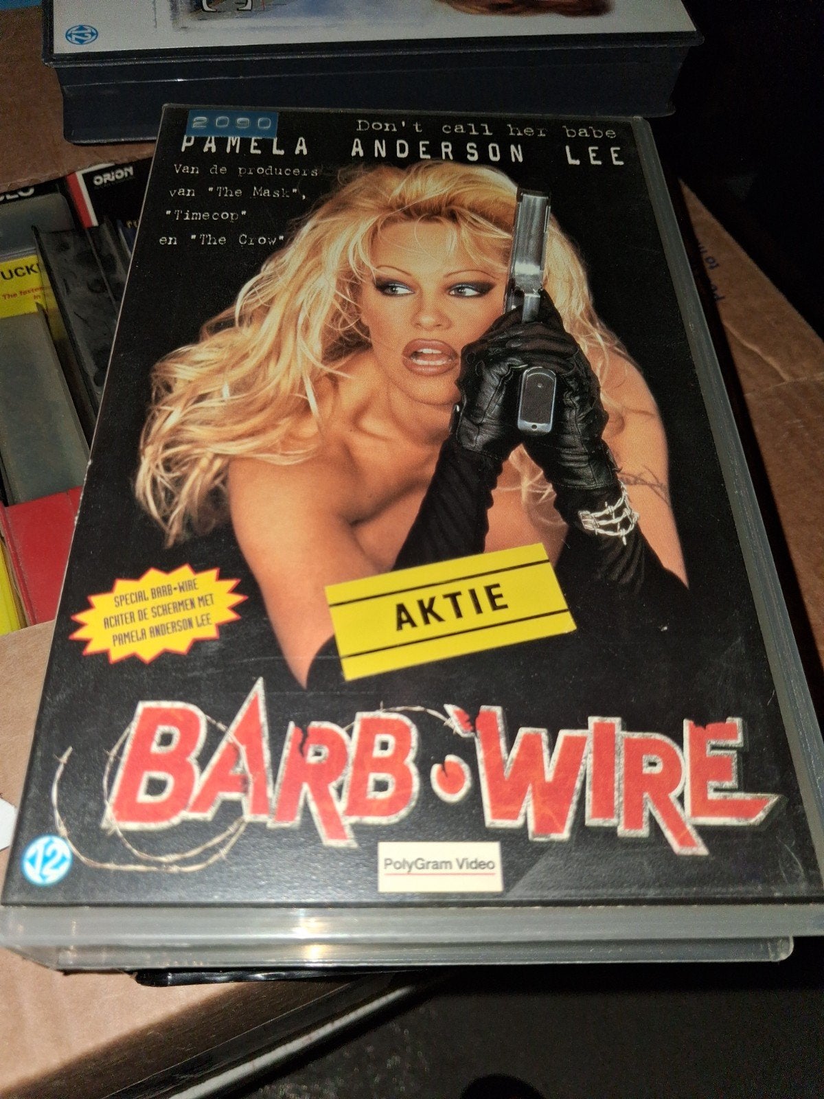 Vhs ex-rental  - Barb Wire, Vanaf 16 jaar, Ophalen of Verzenden, Gebruikt, Horror
