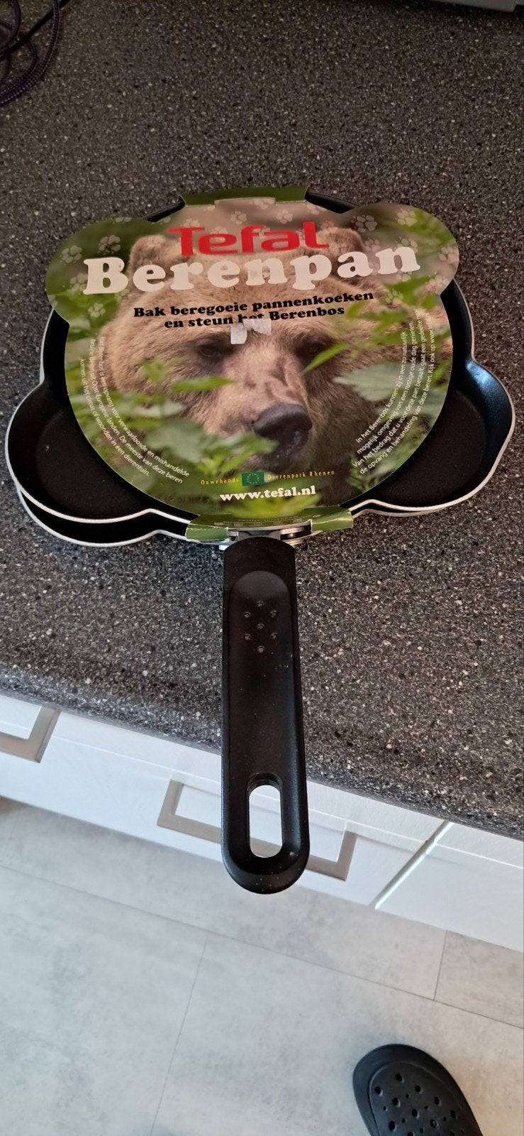 Tefal Berenpan - Pannenkoekenpan voor Kinderen, Huis en Inrichting, Keuken | Potten en Pannen, Pannenkoekenpan, Tefal, Antiaanbaklaag