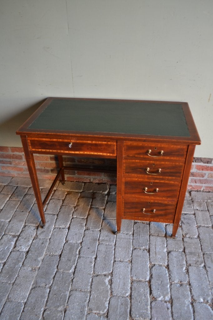 Prachtig antiek mahonie houten damesbureau, schrijftafel., Verzenden
