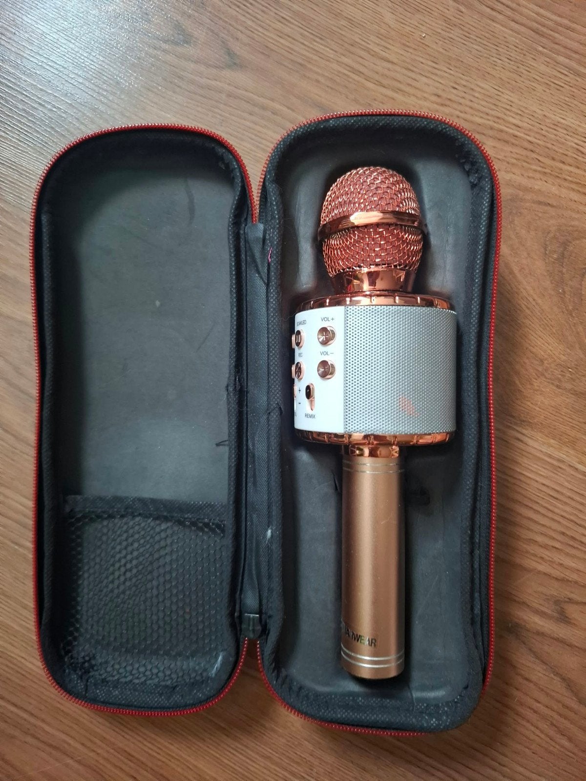 Draadloze Karaoke Microfoon met Speaker en LED Party Licht, Muziek en Instrumenten, Microfoons, Ophalen of Verzenden, Zo goed als nieuw
