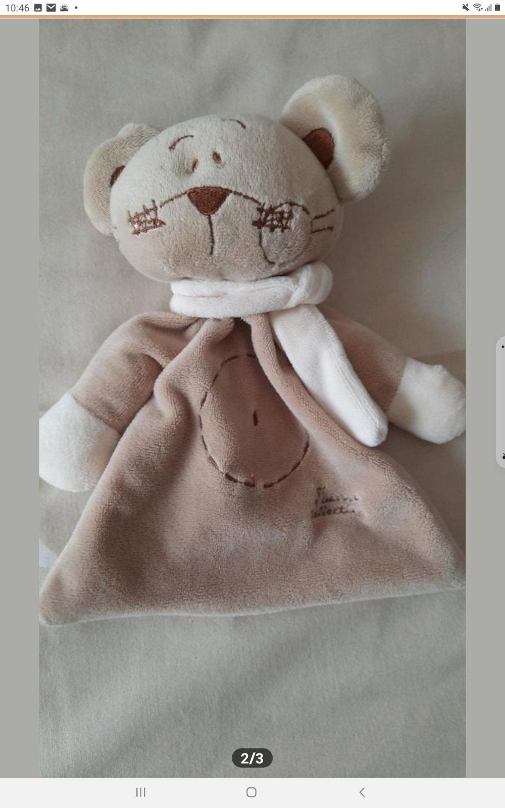 Knuffeltje van Tiamo met rammelaar, Overige typen, Ophalen of Verzenden, Zo goed als nieuw, Tiamo