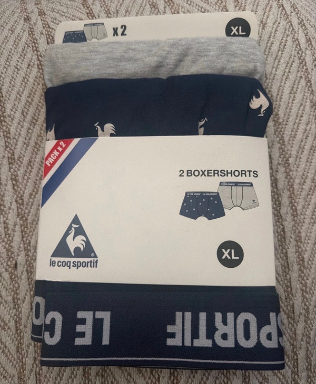 Le Coq Sportif Boxershorts - 2-pack - Maat XL, Verzenden, Meerkleurig, Boxer