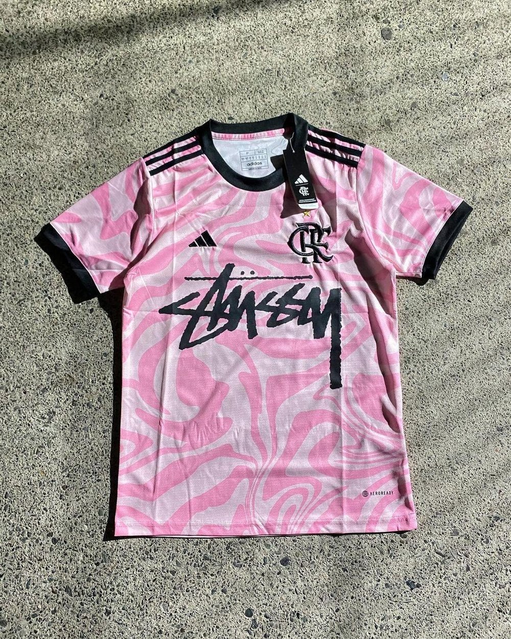 Adidas Stussy Flamengo Roze Voetbalshirt Maat S, Ophalen of Verzenden, Nieuw, Maat 46 (S) of kleiner, Roze