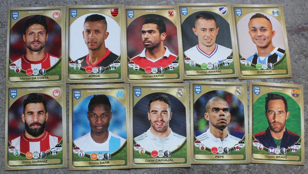 20 Panini plaatjes 2017, Verzenden, Zo goed als nieuw, Meerdere stickers