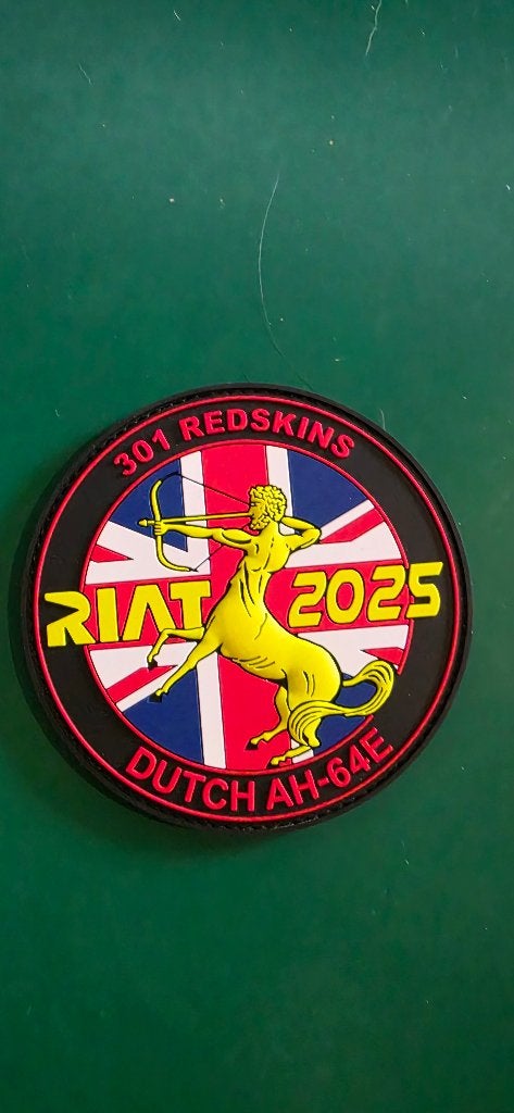 301Squadron Riat 2025 patch, Ophalen of Verzenden, Luchtmacht, Nederland, Embleem of Badge