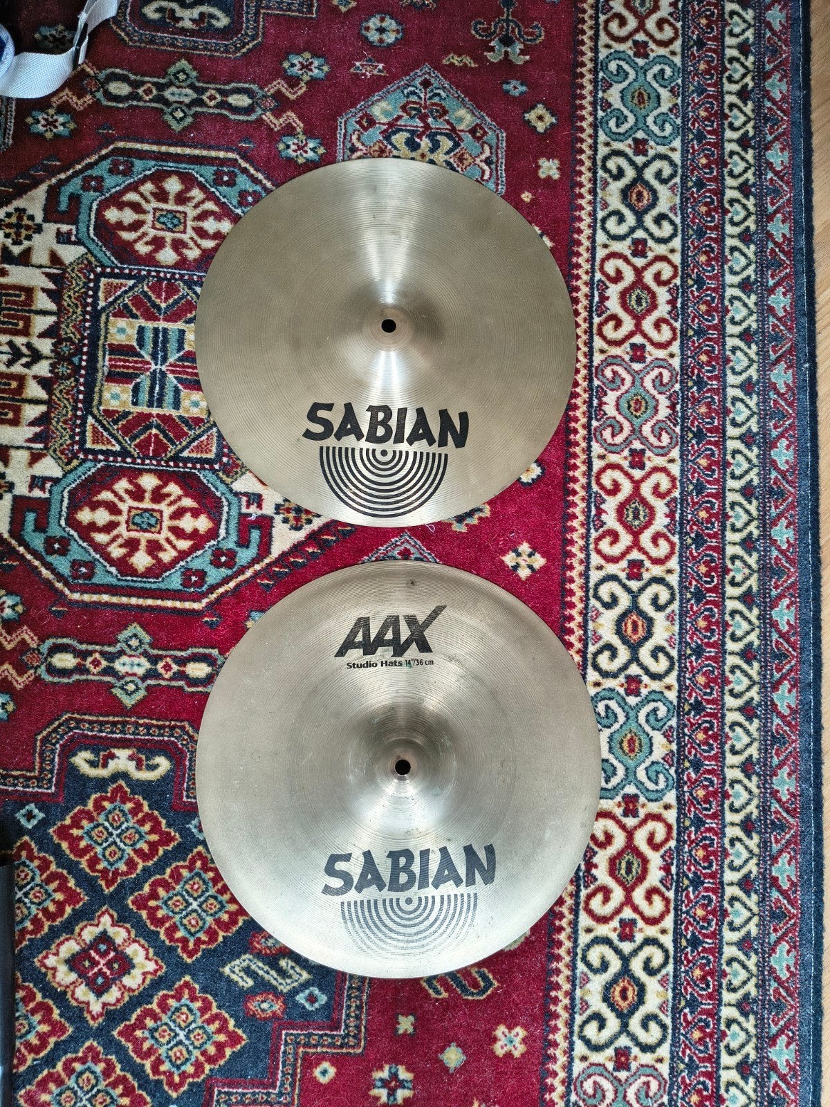 Sabian AAX studio hihat 14" hats, Ophalen of Verzenden, Gebruikt