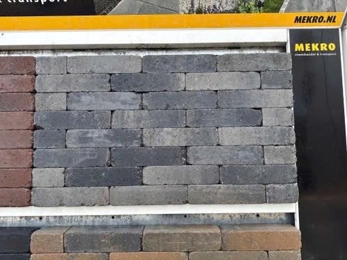 stonique trommel dikformaat xl 28x7x8 cm grijs/zwart, Klinkers, Nieuw, Ophalen of Verzenden, 10 m² of meer