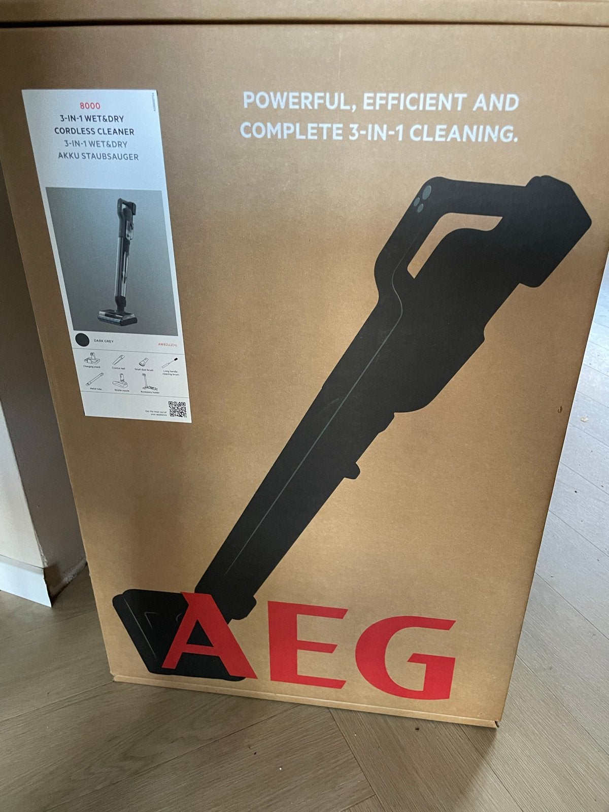 AEG 8000 3-in-1 Wet&Dry Draadloze Stofzuiger - Nieuw in doos, Ophalen, Minder dan 1200 watt, Reservoir, Nieuw
