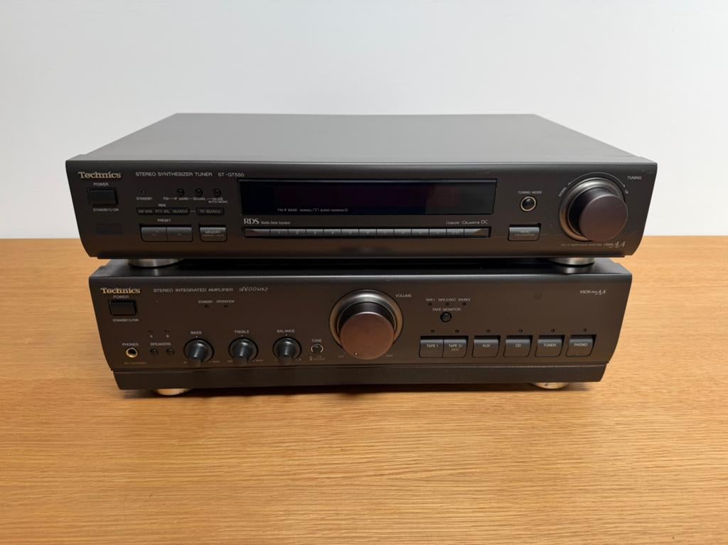 Technics SU-A600mk2 versterker + ST-GT550 tuner (HiFi set), Overige merken, Tuner of Radio, Zo goed als nieuw, Losse componenten