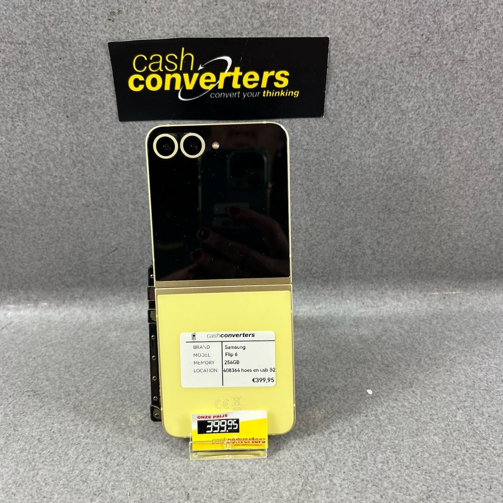 Samsung Galaxy Flip 6 | 256GB | geel | lader | 408364, Telecommunicatie, Mobiele telefoons | Samsung, Gebruikt, Zwart, Touchscreen