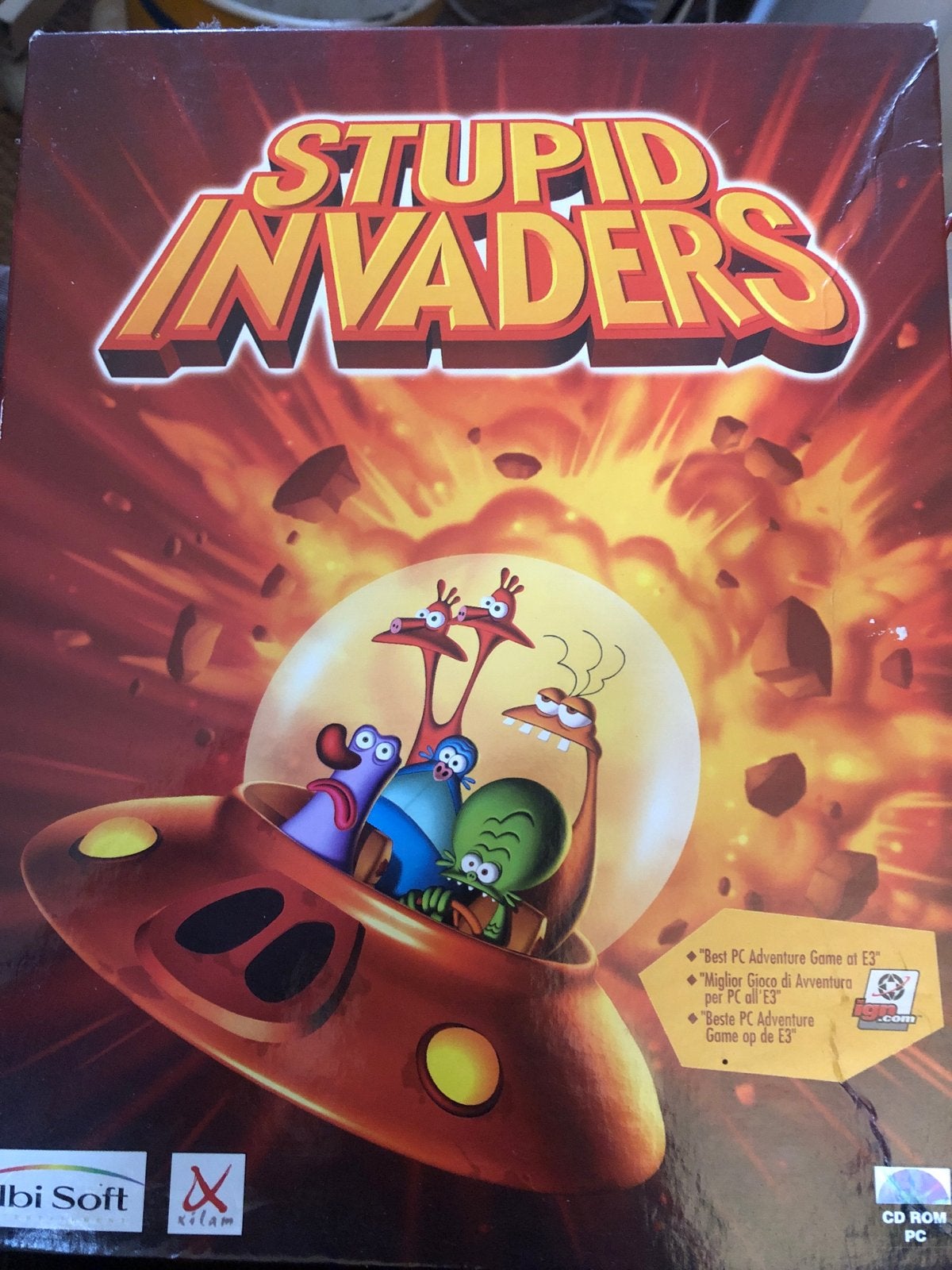 Stupid Invaders PC CD-ROM - Klassiek Avontuur Spel, Avontuur en Actie, Gebruikt, 1 speler, Ophalen of Verzenden