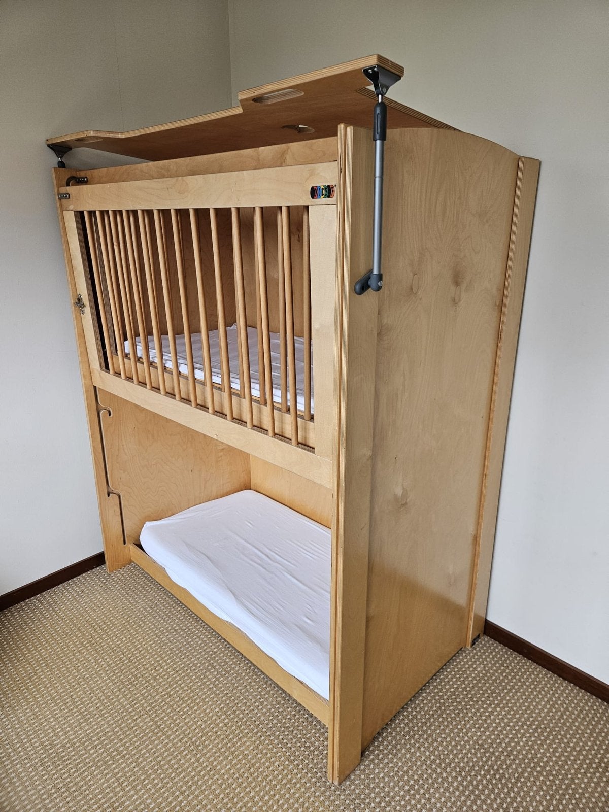 Kids F met opklapbare klep boven, stapelledikant, Kinderen en Baby's, Babywiegjes en Ledikanten, Ophalen, Gebruikt, Ledikant